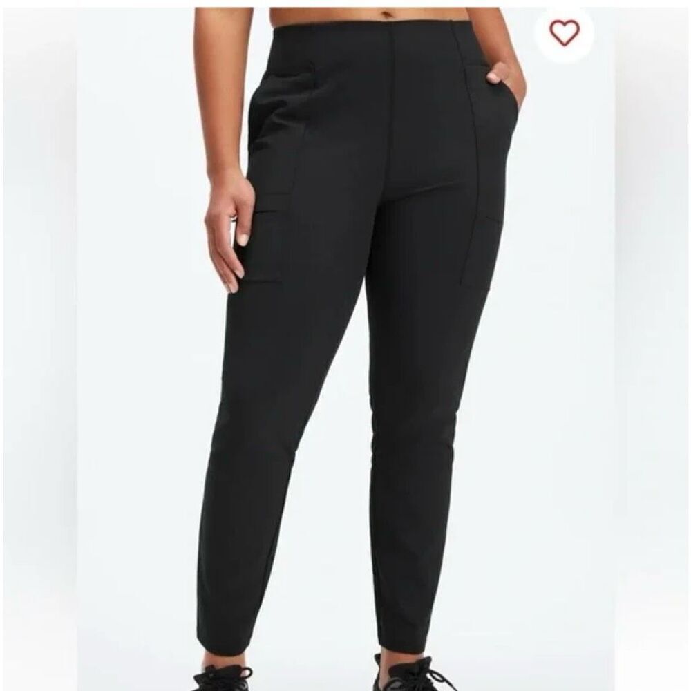 NEW Fabletics High Waisted Hybrid Cargo Pants Size 3X black